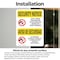 Signmission Knives Weapons Banned Bilingual OSHA Security Notice Sign, Vinyl Decal, 5in W x 7in L, 2PK OS-2PACK-SN-D-57-L-11555 - alternate 3